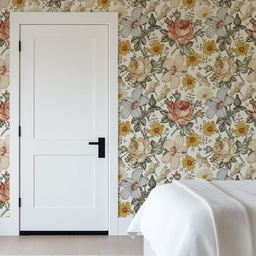 Chamomile Flowers Bouquet Wallpaper Removable Wallpaper 