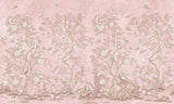 Blush Pink Chinoiserie Wallpaper Mural Peel and Stick