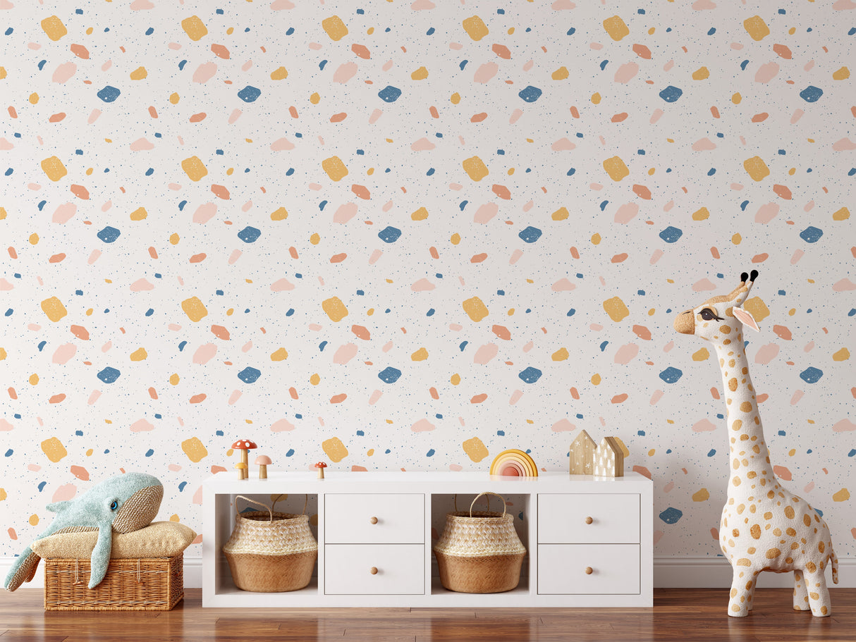 Venetian Terrazzo Colorful Peel and Stick Wallpaper