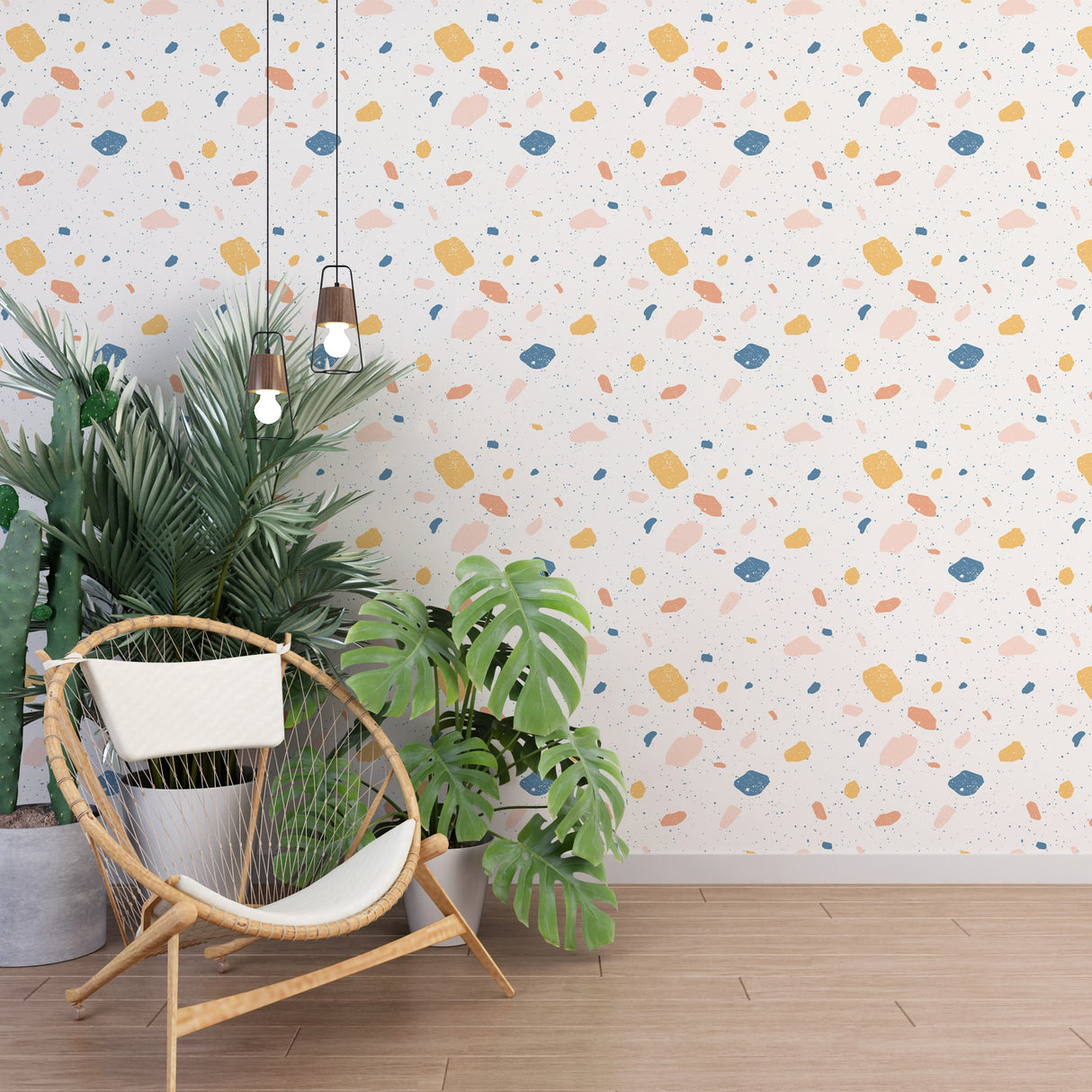 Venetian Terrazzo Colorful Peel and Stick Wallpaper