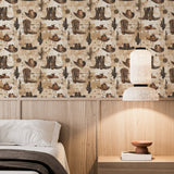 Rustic Cowboy Wallpaper – Removable Western Wallpaper with Hats, Boots & Cacti