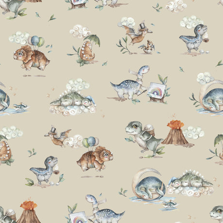 Dino Era Dreams – Cute Dinosaur Wallpaper for Kids Rooms & Nurseries