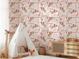 Whimsical Cowgirl Rodeo Wallpaper – Peel and Stick Western Wallpaper