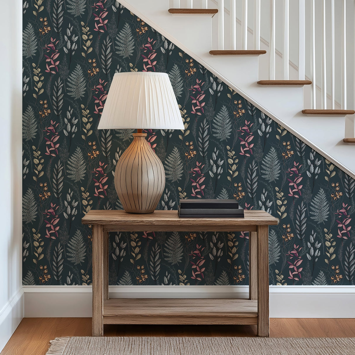 Dark Garden Botanical Wallpaper - Removable and Traditional