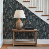 Dark Garden Botanical Wallpaper - Removable and Traditional