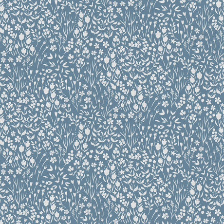 Vintage Ditsy Flowers Peel and Stick & Traditional Wallpaper