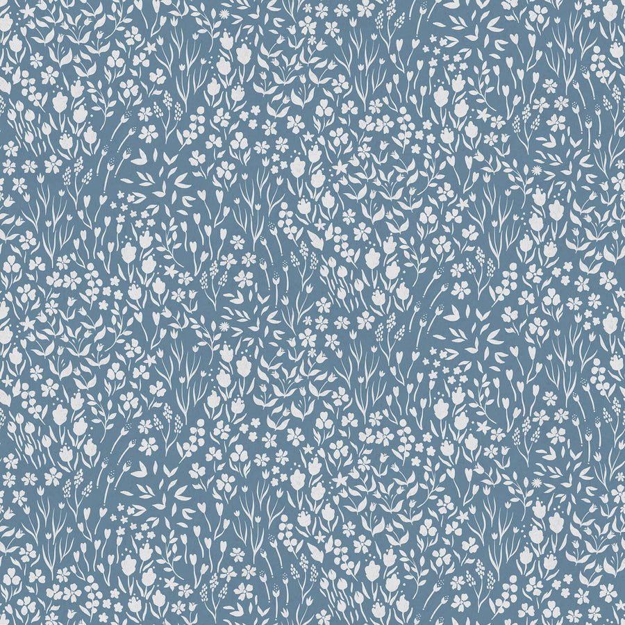 Vintage Ditsy Flowers Peel and Stick & Traditional Wallpaper