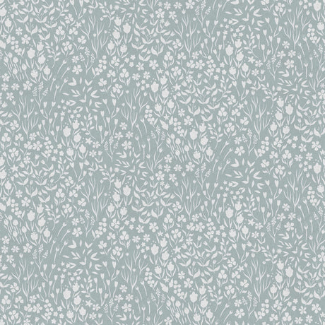 Vintage Ditsy Flowers Peel and Stick & Traditional Wallpaper