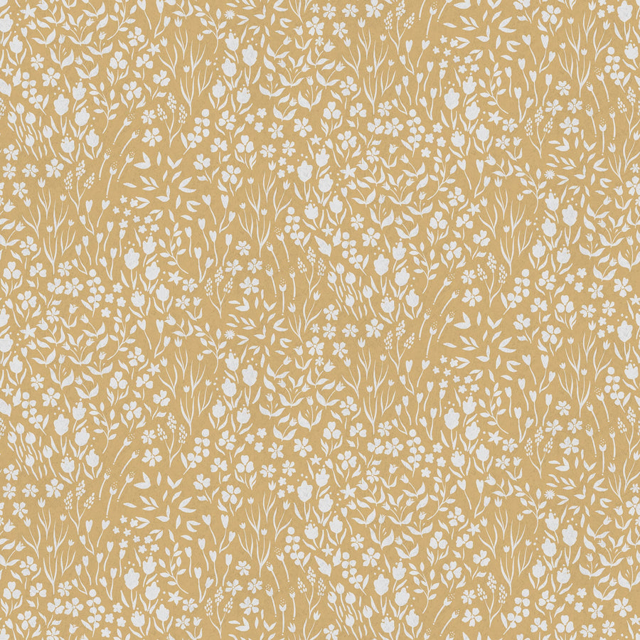 Vintage Ditsy Flowers Peel and Stick & Traditional Wallpaper