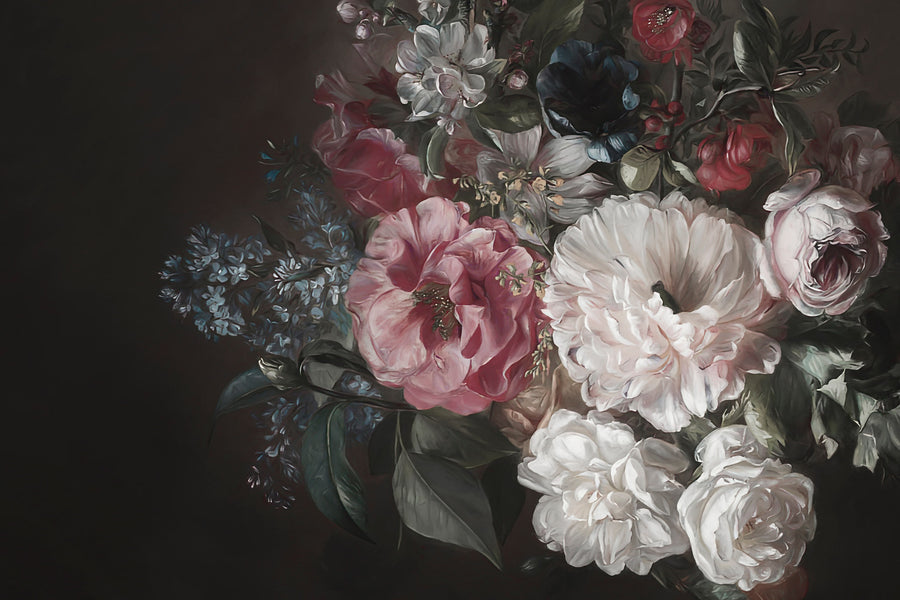 Dutch Baroque Lilac Flower Wallpaper Mural