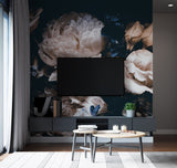 Luxury Dark Floral Wallpaper - Peony Mural Wallpaper