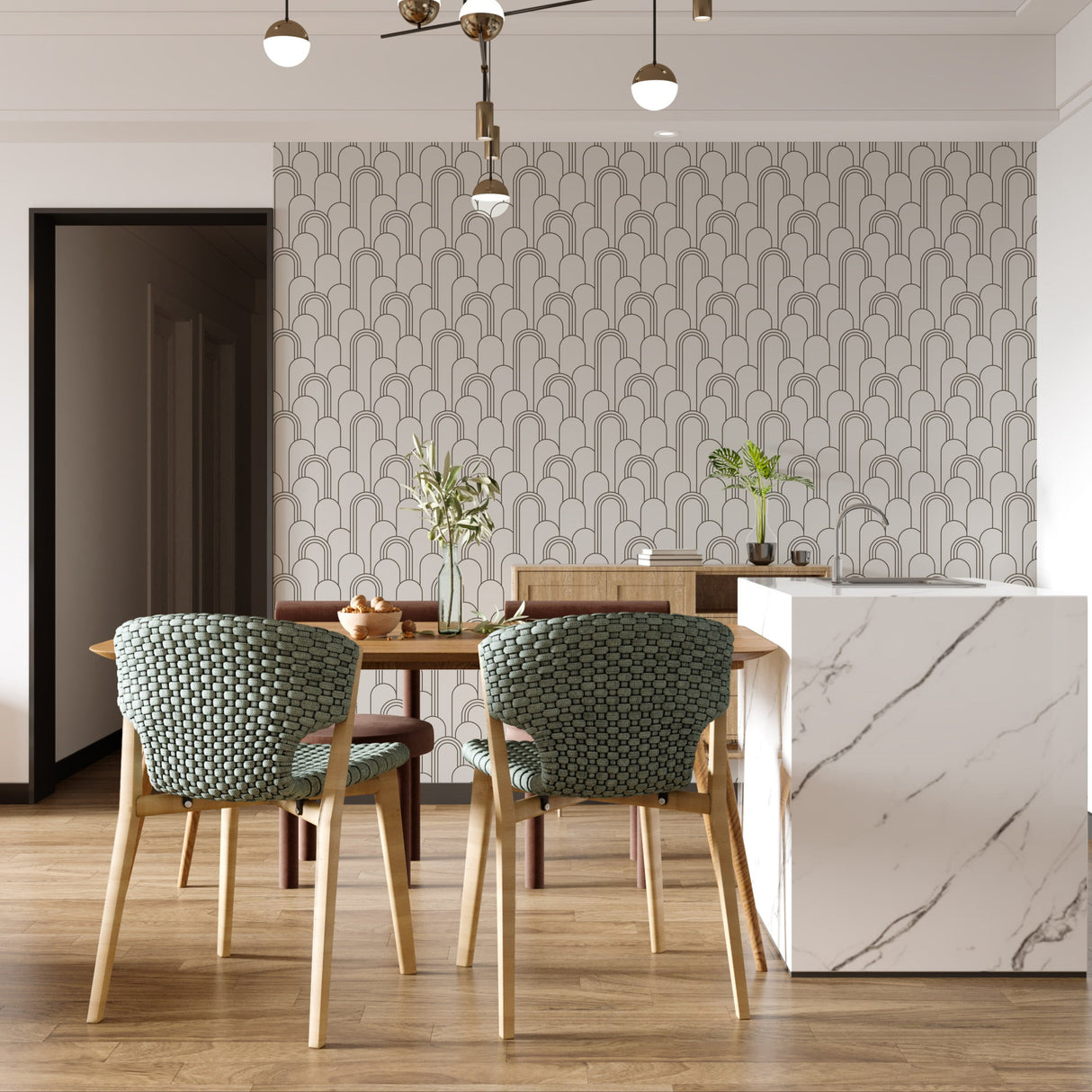 Gatsby Art Deco Wallpaper – Modern Geometric Design