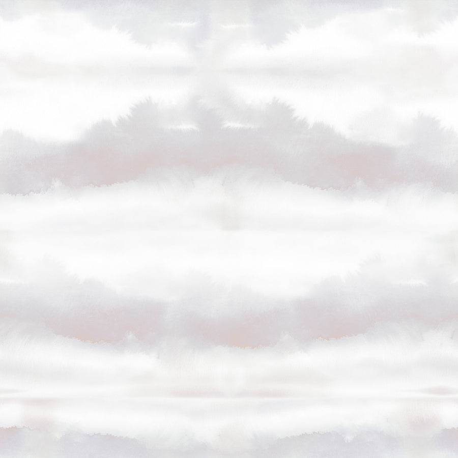 Grey Blush Watercolor Stripe Wallpaper
