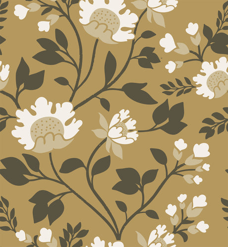 Hedgerow Bloom Wallpaper – Botanical Elegance