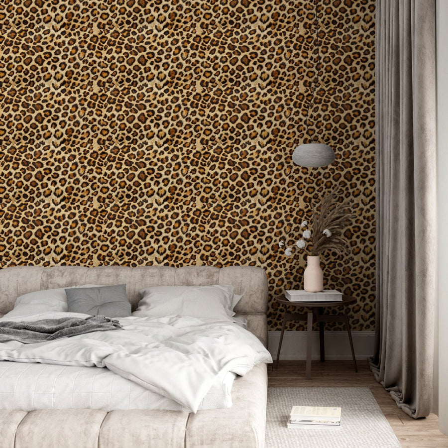 Luxury Leopard Animal Print Peel and Stick Wallpaper