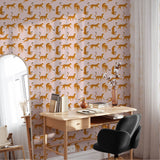 Pink Cheetah Animal Print Wallpaper - Removable Wallpaper