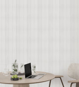 White Rustic Shiplap Peel and Stick Wallpaper