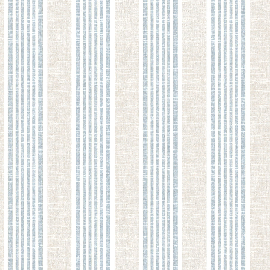 Nantucket Stripe Wallpaper - Classic Coastal Farmhouse Wallcovering