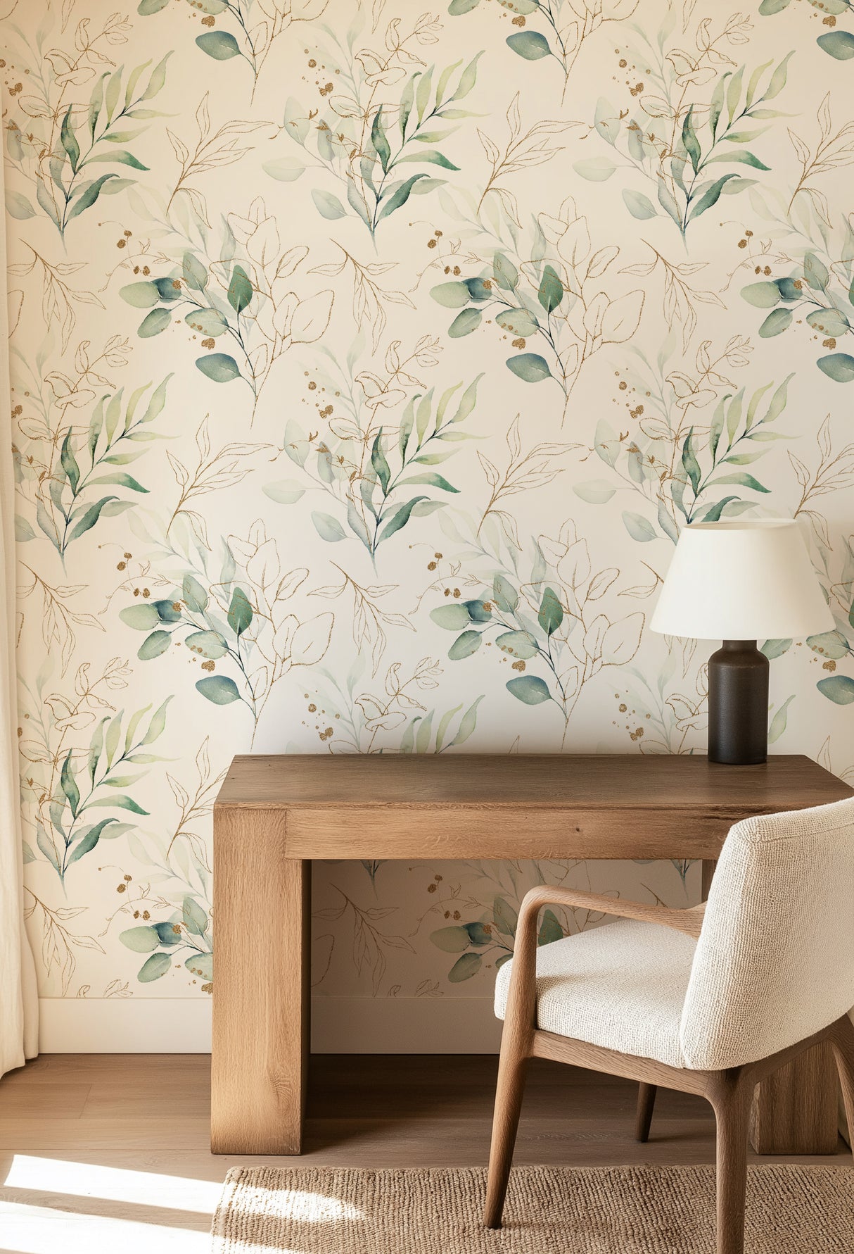 Green Eucalyptus Leaf Wallpaper