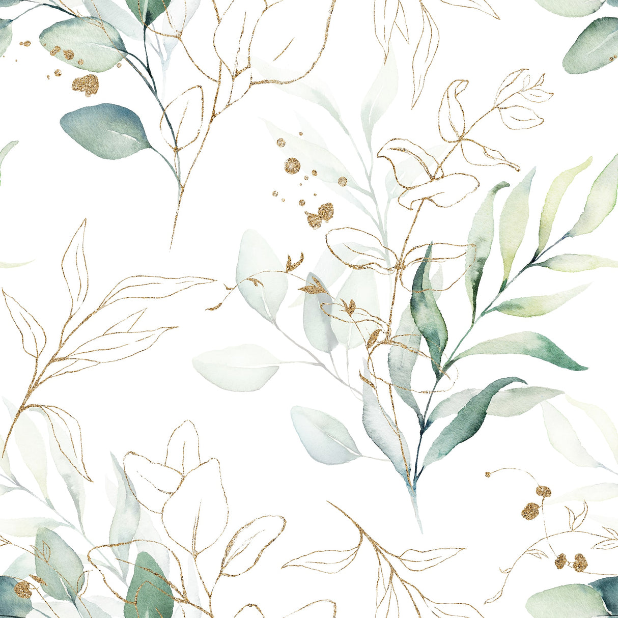 Green Eucalyptus Leaf Wallpaper image 1