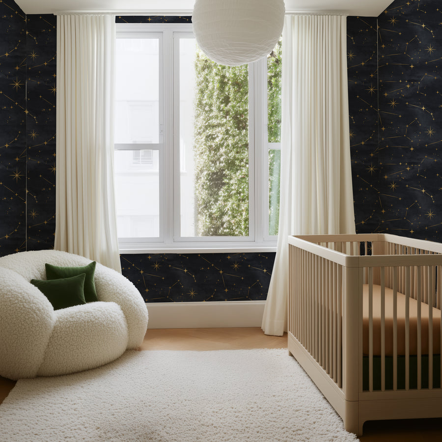 Starry Night Sky Galaxy Peel and Stick Wallpaper Mural Peel and stick Wallpaper 