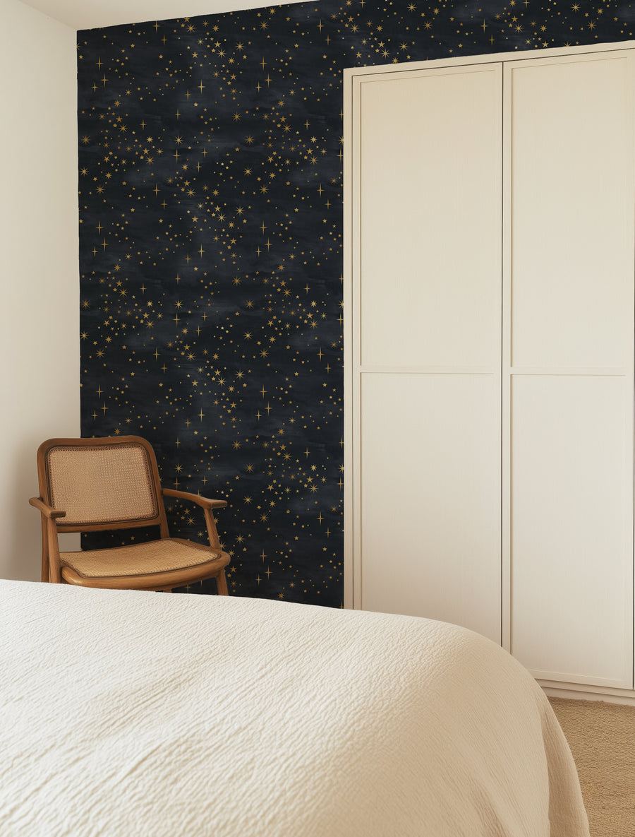 Starry Sky Pattern Wallpaper Removable Wallpaper 