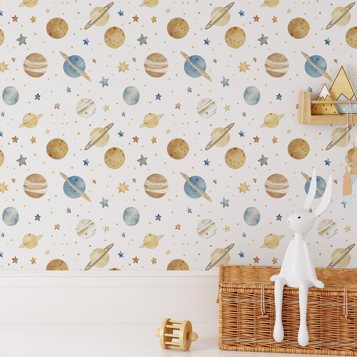 Celestial Space Wallpaper for Nursery