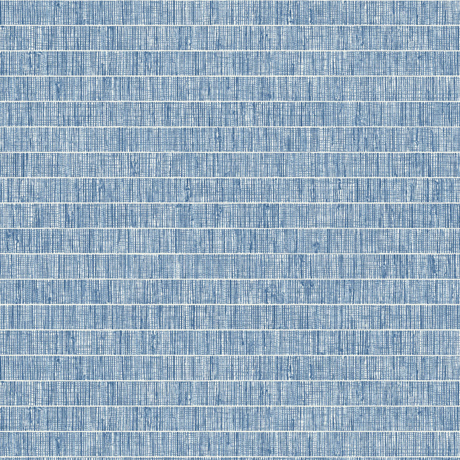 Textured blue patterned wallpaper