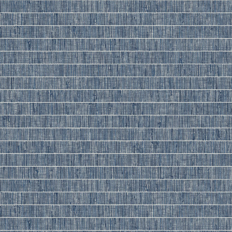 Textured blue patterned wallpaper
