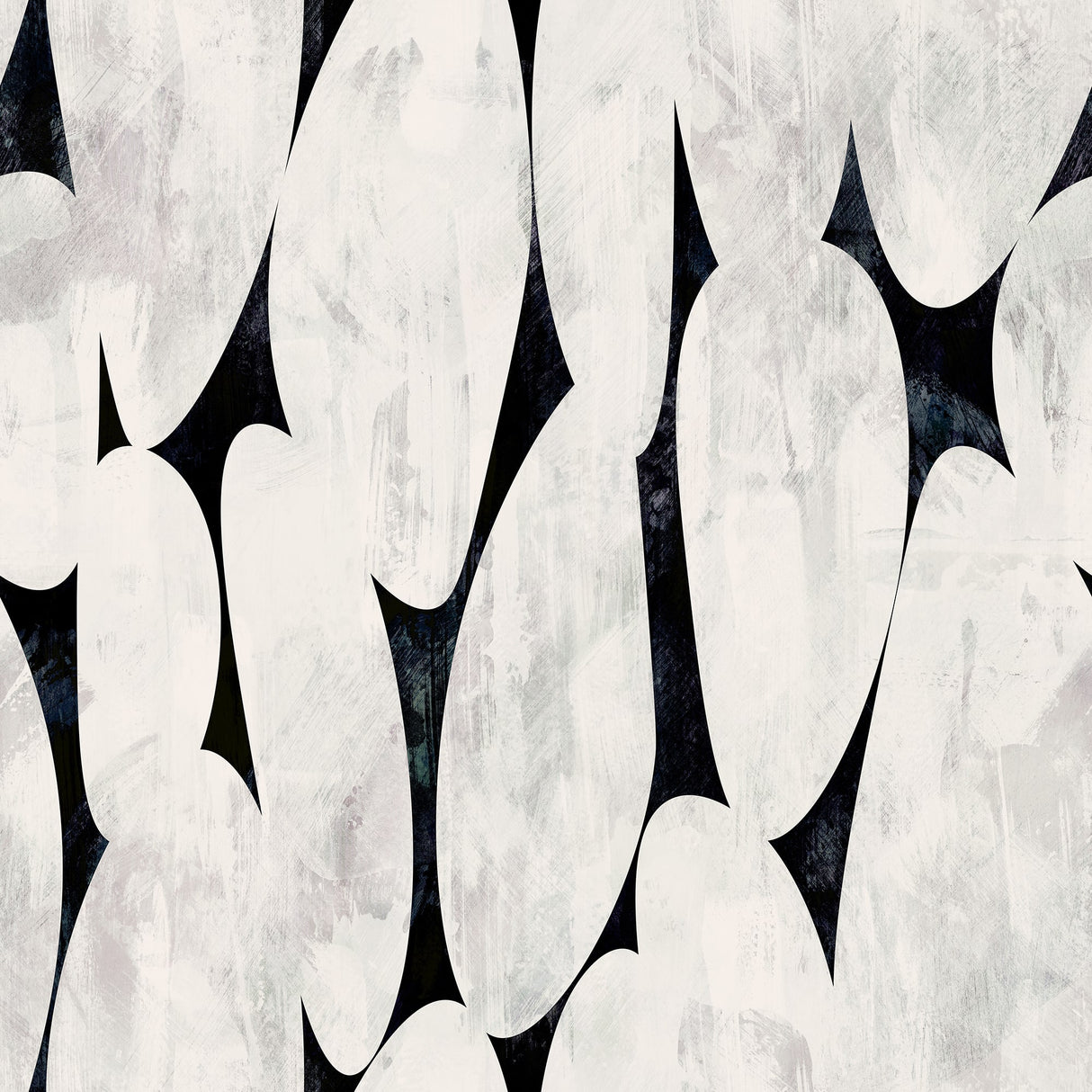 Modern Abstract Black and White Geometric Wallpaper