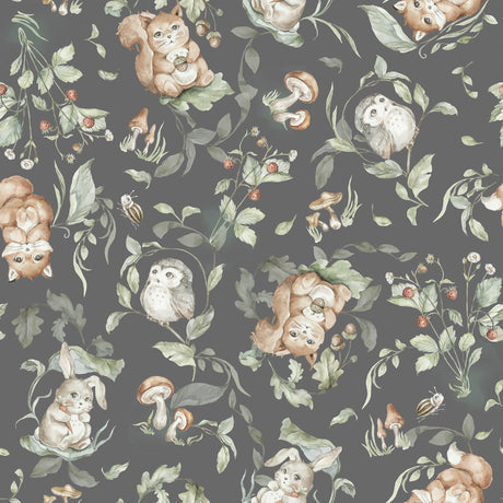 Nursery Woodland Wallpaper - Peel & Stick and Traditional