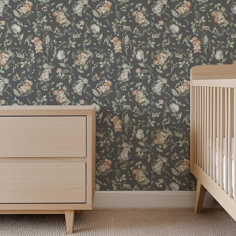 Nursery Woodland Wallpaper - Peel & Stick and Traditional