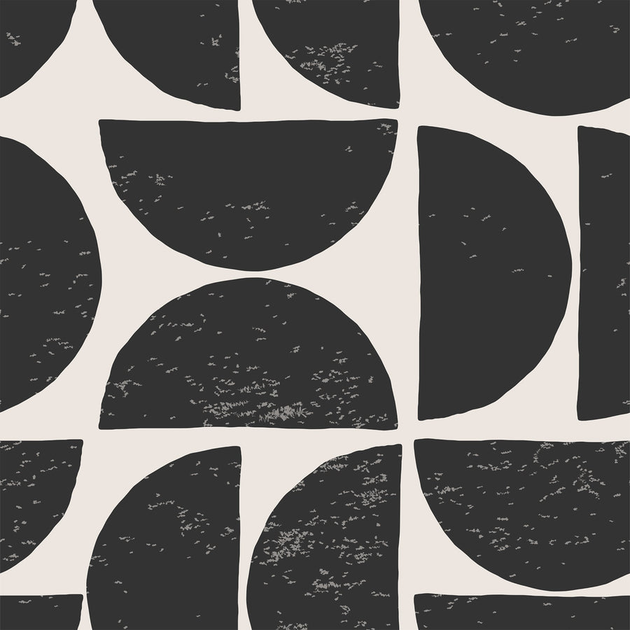 Modern Black & White Geometric Wallpaper