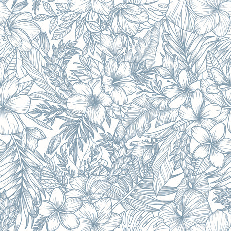 Elysian Hand-Drawn Tropical Wallpaper