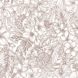 Elysian Hand-Drawn Tropical Wallpaper