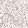 Elysian Hand-Drawn Tropical Wallpaper