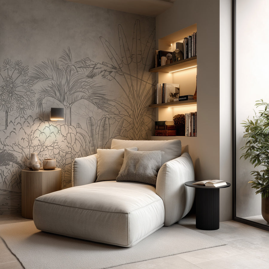 Tropical Jungle Landscape Mural Wallpaper
