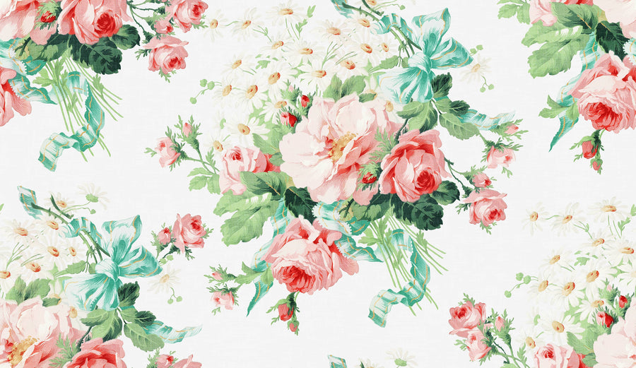 Vintage Rose Bouquet Wallpaper