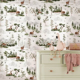 Forest Deer Wallpaper Mural image 1