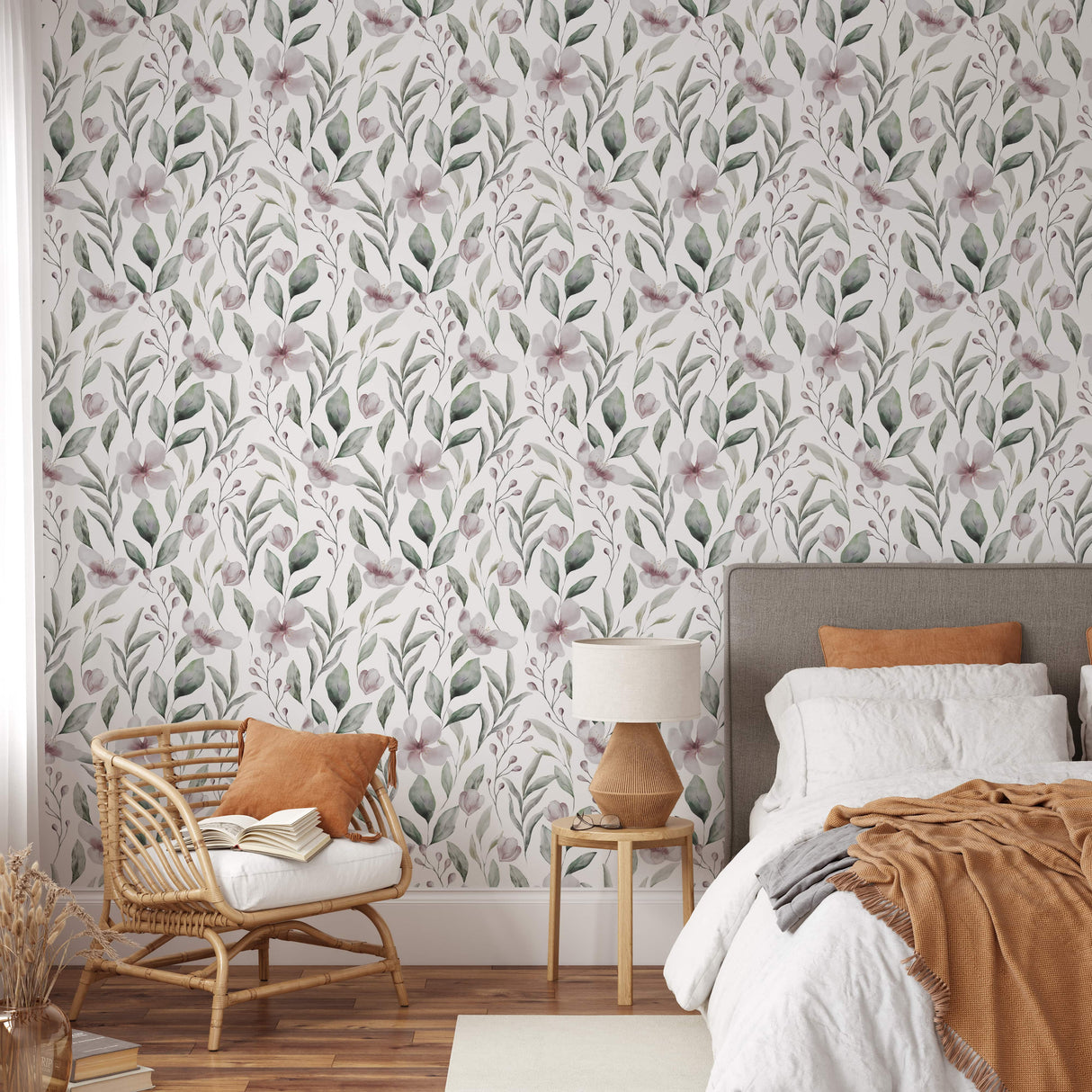 Botanical Wallpaper Peel and Stick Wall Mural image 1