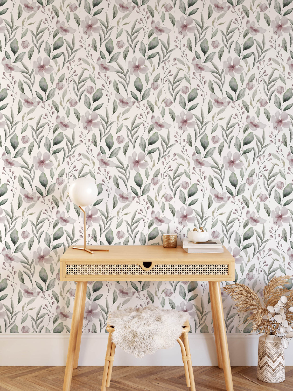 Botanical Wallpaper Peel and Stick Wall Mural image 4