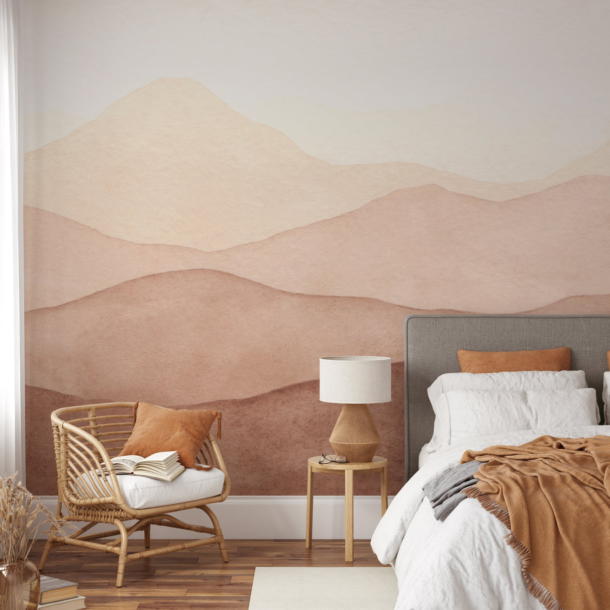 Boho Landscape Wallpaper Mural image 4