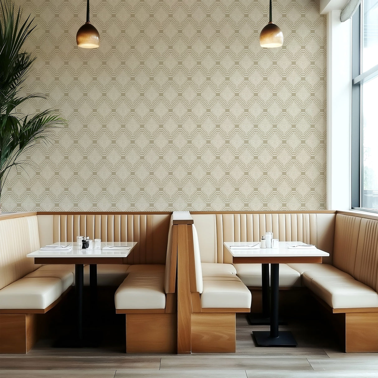 Boho Geometric Neutral Wallpaper - Textured Sand Pattern