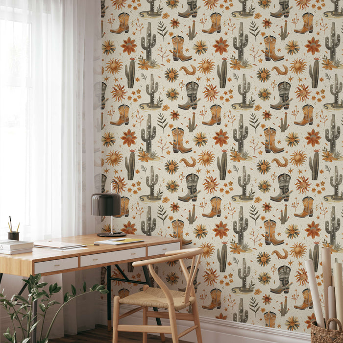 Western Wallpaper | Coastal Cowgirl, Rodeo & Desert Decor | EazzyWalls