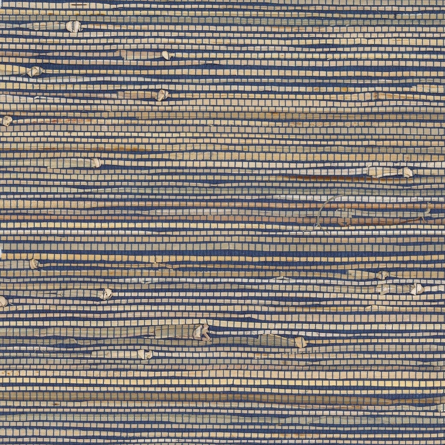 Textured pattern with horizontal stripes in blue and beige
