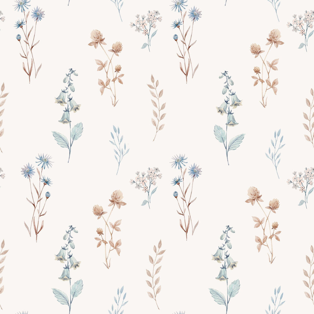 Watercolor Flowers Wallpaper Removable Wallpaper EazzyWalls Sample: 6''W x 9''H Smooth Vinyl 