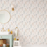 Watercolor Flowers Wallpaper Removable Wallpaper EazzyWalls 