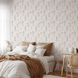 Watercolor Flowers Wallpaper Removable Wallpaper EazzyWalls 