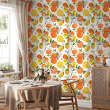 Lemon Print Wallpaper Removable Wallpaper EazzyWalls 