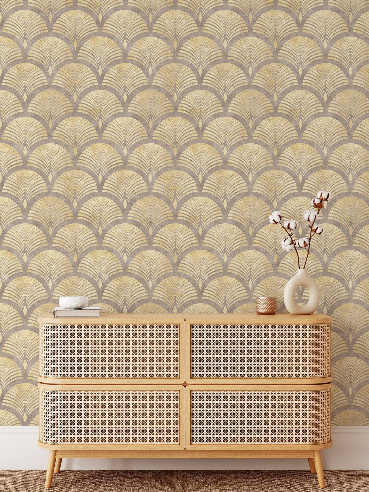 Beige Minimalist Wallpaper for Walls Removable Wallpaper EazzyWalls 